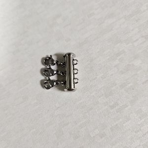 Stainless steel necklace separator detangler multistrand multilayer clasp